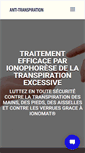 Mobile Screenshot of anti-transpiration.fr