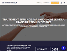 Tablet Screenshot of anti-transpiration.fr